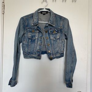 Cropped Denim Jean Jacket